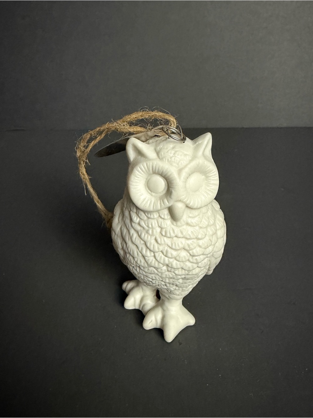 WHITE OWL Vintage SMITH & HAWKEN Porcelain Christmas Tree Ornament